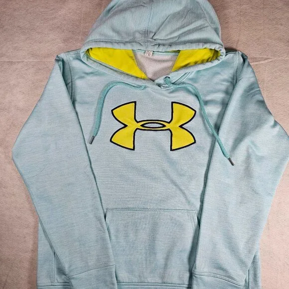 Under Armour Women's Storm Armour Fleece Big Logo Twist Hoodie Size Medium - Picture 2 of 5